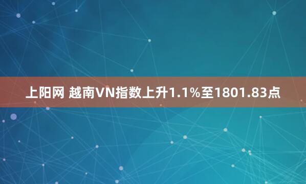 上阳网 越南VN指数上升1.1%至1801.83点