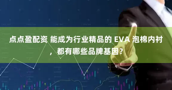 点点盈配资 能成为行业精品的 EVA 泡棉内衬，都有哪些品牌基因？